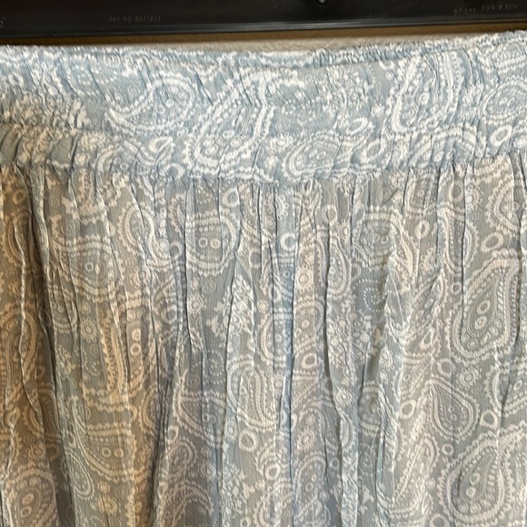 ZARA women’s crinkle accordion pleat semi sheer wide pull on pants with shorts M - Picture 3 of 10